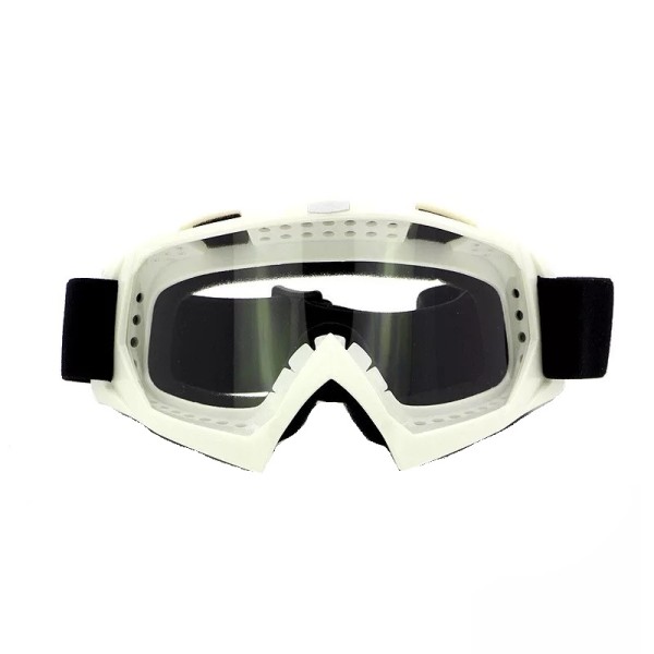 Ski / Snowboard and Other sports goggles, unisex, universal size, white frame - transparent lens, O1AT